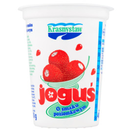 Krasnystaw Joguś Jogurt o smaku poziomkowym 400 g