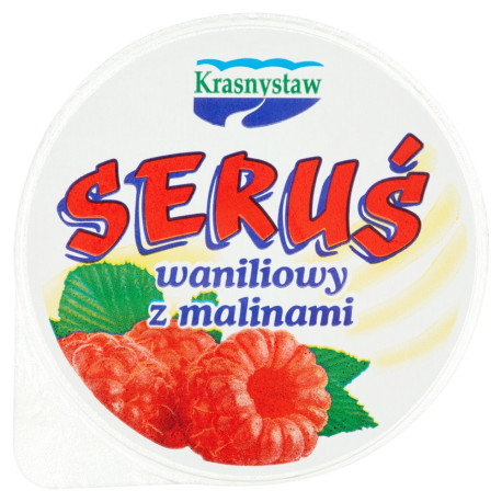 Krasnystaw Seruś Serek waniliowy z malinami 150 g