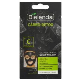 Bielenda Carbo Detox Oczyszczająca maska węglowa cera mieszana i tłusta 8 g