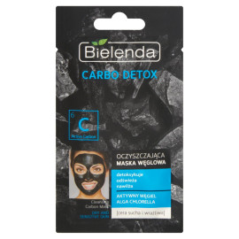Bielenda Carbo Detox Oczyszczająca maska węglowa cera sucha i wrażliwa 8 g