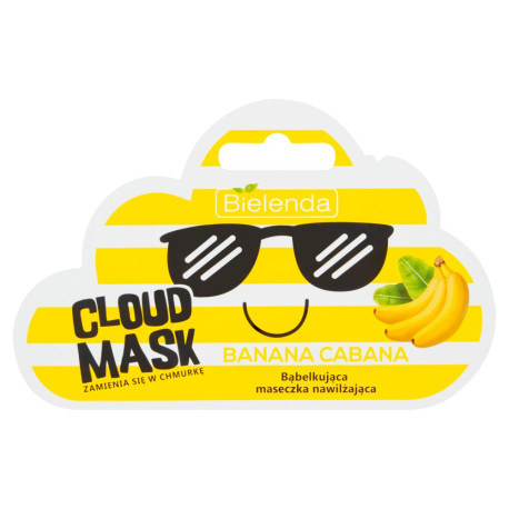 Bielenda Cloud Mask Banana Cabana Bąbelkująca maseczka nawilżająca 6 g