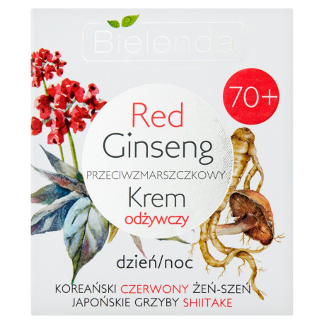 Bielenda Red Ginseng 70+ Przeciwzmarszczkowy krem odżywczy na dzień noc 50 ml
