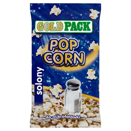 Gold Pack Popcorn do mikrofalówki solony 100 g