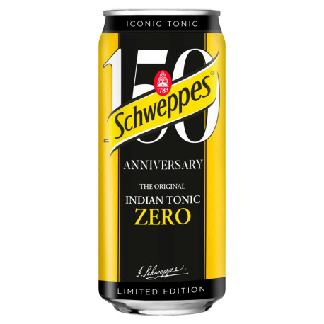 Schweppes Indian Tonic Zero Napój gazowany 250 ml