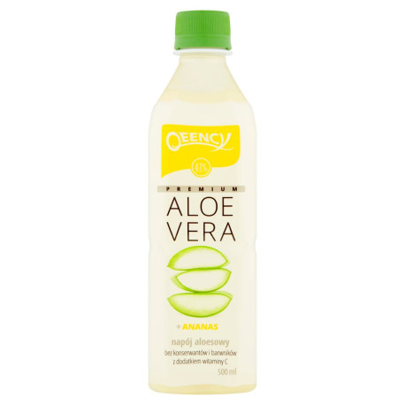 Qeency Premium Aloe Vera Napój aloesowy + ananas 500 ml