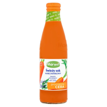 Marwit Świeży sok marchewkowy 250 ml
