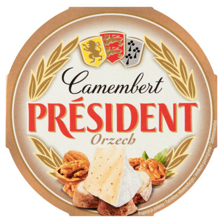 Président Ser Camembert orzech 120 g