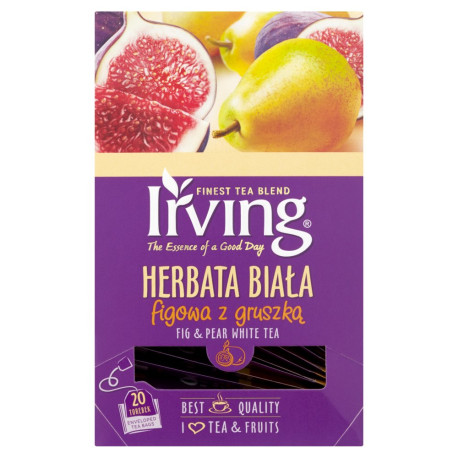 Irving Herbata biała figowa z gruszką 30 g (20 torebek)