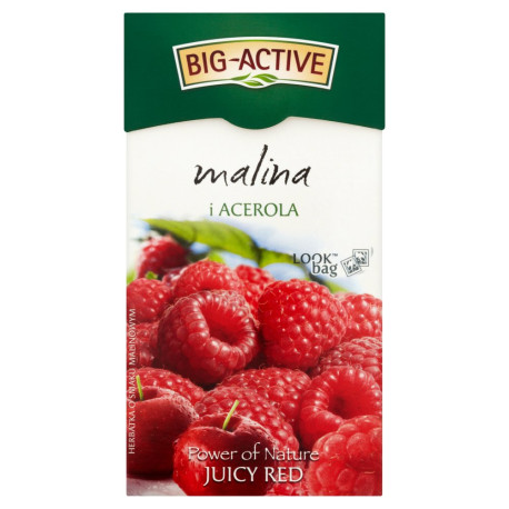 Big-Active Power of Nature Juicy Red malina i acerola Herbatka 45 g (20 torebek)