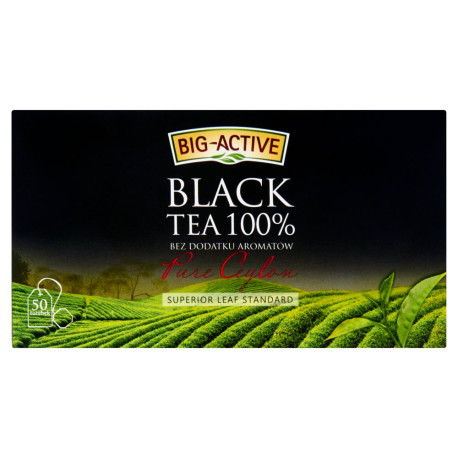 Big-Active Pure Ceylon Herbata czarna 100% 100 g (50 torebek)