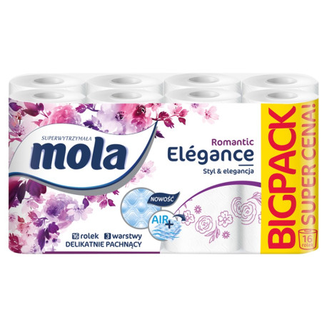 Mola Elégance Romantic Papier toaletowy 16 rolek