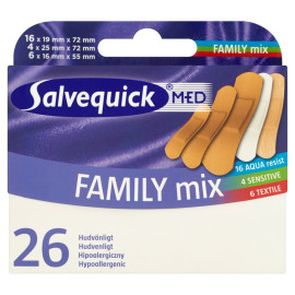 Salvequick Med Family mix Plastry 26 sztuk