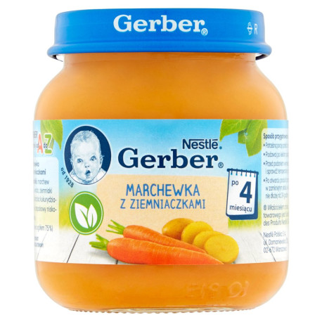Gerber Marchewka z ziemniaczkami po 4 miesiącu 125 g