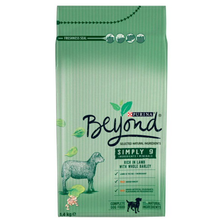 Beyond Simply 9 Pełnoporcjowa karma dla dorosłych psów bogata w jagnięcinę 1,4 kg