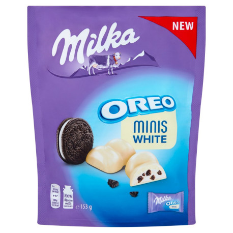 Milka Minis White Biała czekolada Oreo 153 g (10 sztuk)