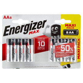 Energizer AA-LR6 1,5 V Baterie alkaliczne 8 sztuk