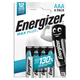 Energizer Max Plus AAA-LR03 1,5 V Baterie alkaliczne 4 sztuki