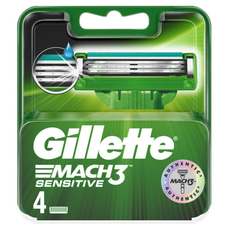 Gillette Mach3 Sensitive Ostrza wymienne do maszynki x 4