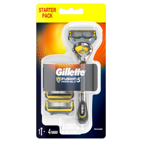 Gillette Fusion5 ProShield Maszynka do golenia dla mężczyzn + 3 Ostrza Wymienne