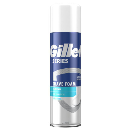 Gillette Series Chłodząca pianka do golenia z eukaliptusem, 250 ml