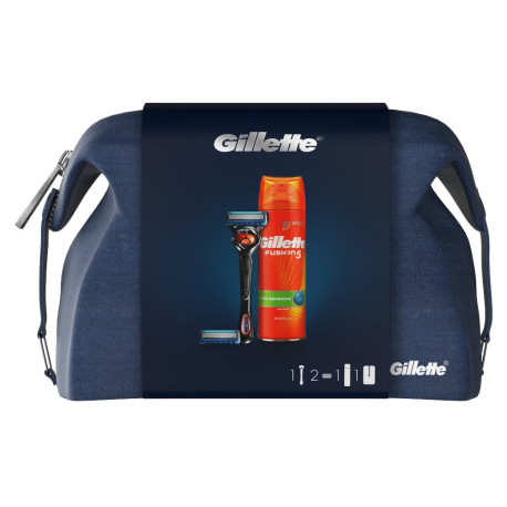Gillette Zestaw podarunkowy z maszynką do golenia Fusion5 ProGlide + ostrze + żel do golenia