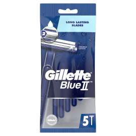 Gillette Blue II Maszynki jednorazowe dla mężczyzn 5 sztuk
