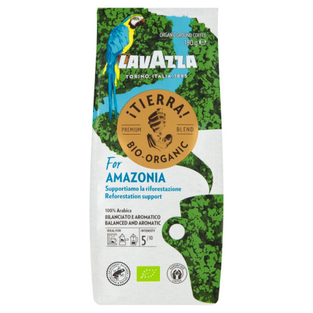 Lavazza Tierra Bio-Organic for Amazonia Kawa palona mielona 180 g