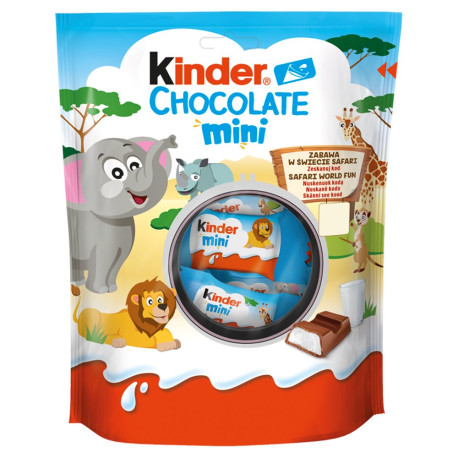 Kinder Chocolate Mini Batonik z mlecznej czekolady z nadzieniem mlecznym 120 g