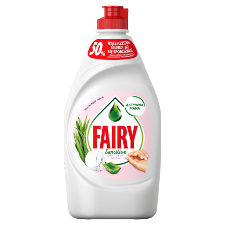 Fairy Sensitive Aloes i jaśmin Płyn do mycia naczyń 450 ml