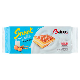 Balconi Snack Latte Wypiekany wyrób cukierniczy z nadzieniem mlecznym 280 g (10 x 28 g)