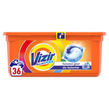 Vizir Allin1 Touch of Lenor Color Kapsułki do prania, 36 prań