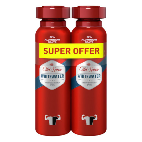 Old Spice Whitewater Dezodorant w sprayu dla mężczyzn 2x150 ml