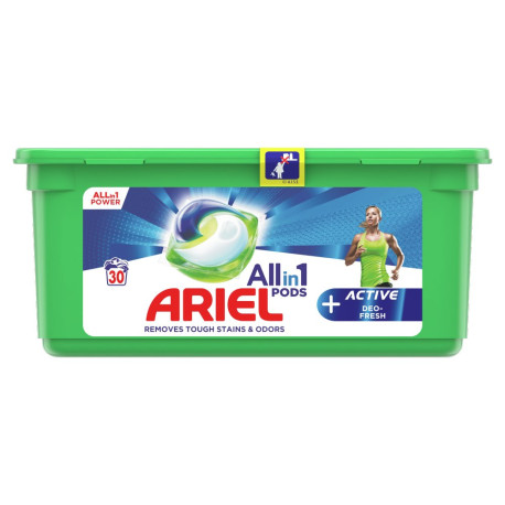 Ariel Allin1 PODS +Active Odour Defense Kapsułki do prania, 30 prań