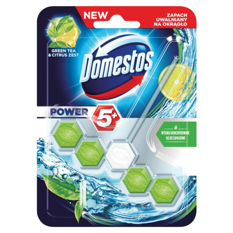 Domestos Power 5+ Green Tea & Citrus Zest Kostka toaletowa 55 g