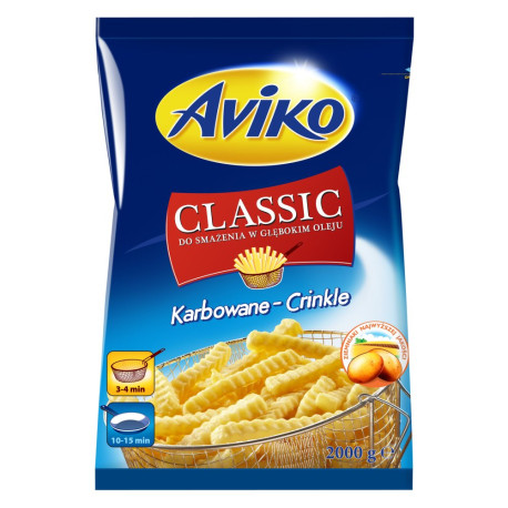Aviko Classic Karbowane-Crinkle Frytki 2000 g