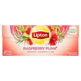 Lipton Raspberry Punk Herbatka rozmaryn malina i skórka limonki 36 g (20 torebek)
