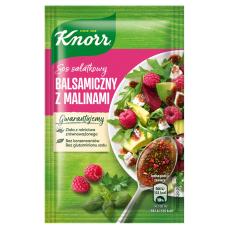 Knorr Sos sałatkowy balsamiczny z malinami 7,5 g