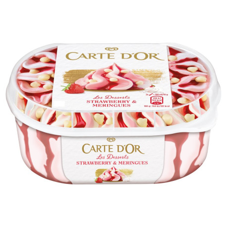Carte D\'Or Les Desserts Strawberry & Meringues Lody 900 ml
