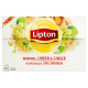 Lipton Rozgrzewająca lipa z imbirem Herbatka ziołowa 26 g (20 torebek)