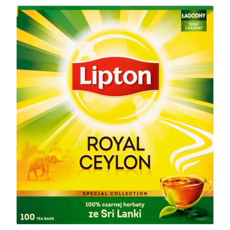 Lipton Royal Ceylon Herbata czarna 200 g (100 torebek)