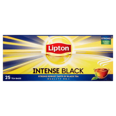 Lipton Intense Black Herbata czarna 57,5 g (25 torebek)
