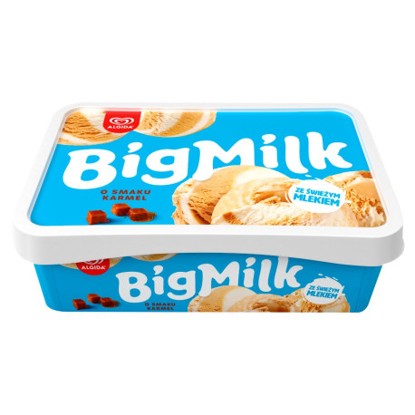 Big Milk Lody o smaku karmel 1000 ml