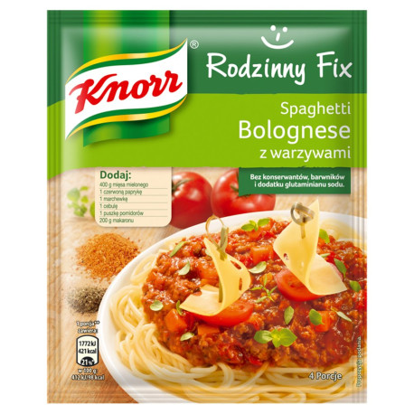 Knorr Rodzinny Fix Spaghetti Bolognese z warzywami 48 g