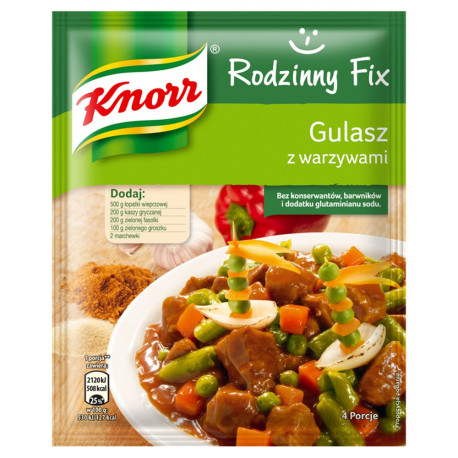 Knorr Rodzinny Fix Gulasz z warzywami 51 g