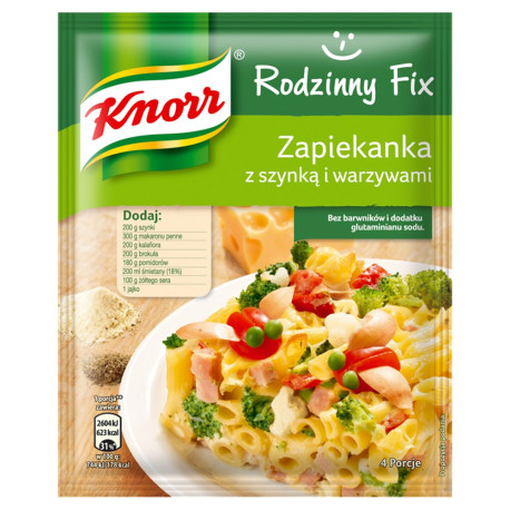 Knorr Rodzinny Fix Zapiekanka z szynką i warzywami 45 g