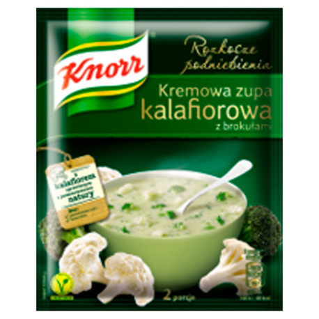 Knorr Rozkosze podniebienia Kremowa zupa kalafiorowa z brokułami 48 g