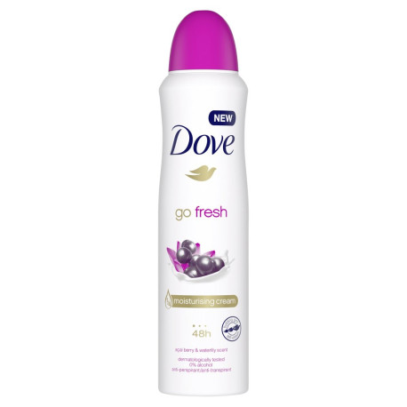 Dove Go Fresh Acai Berry & Waterlily Antyperspirant w aerozolu 150 ml