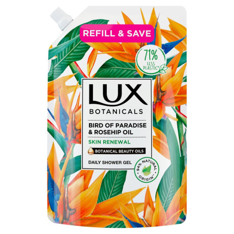 Lux Botanicals Bird of Paradise & Rosehip Oil Żel pod prysznic zapas 700 ml