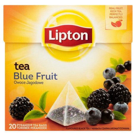 Lipton Owoce Jagodowe Herbata czarna 36 g (20 torebek)