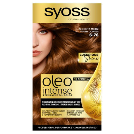 Syoss Oleo Intense Farba do włosów 6-76 złocista miedź